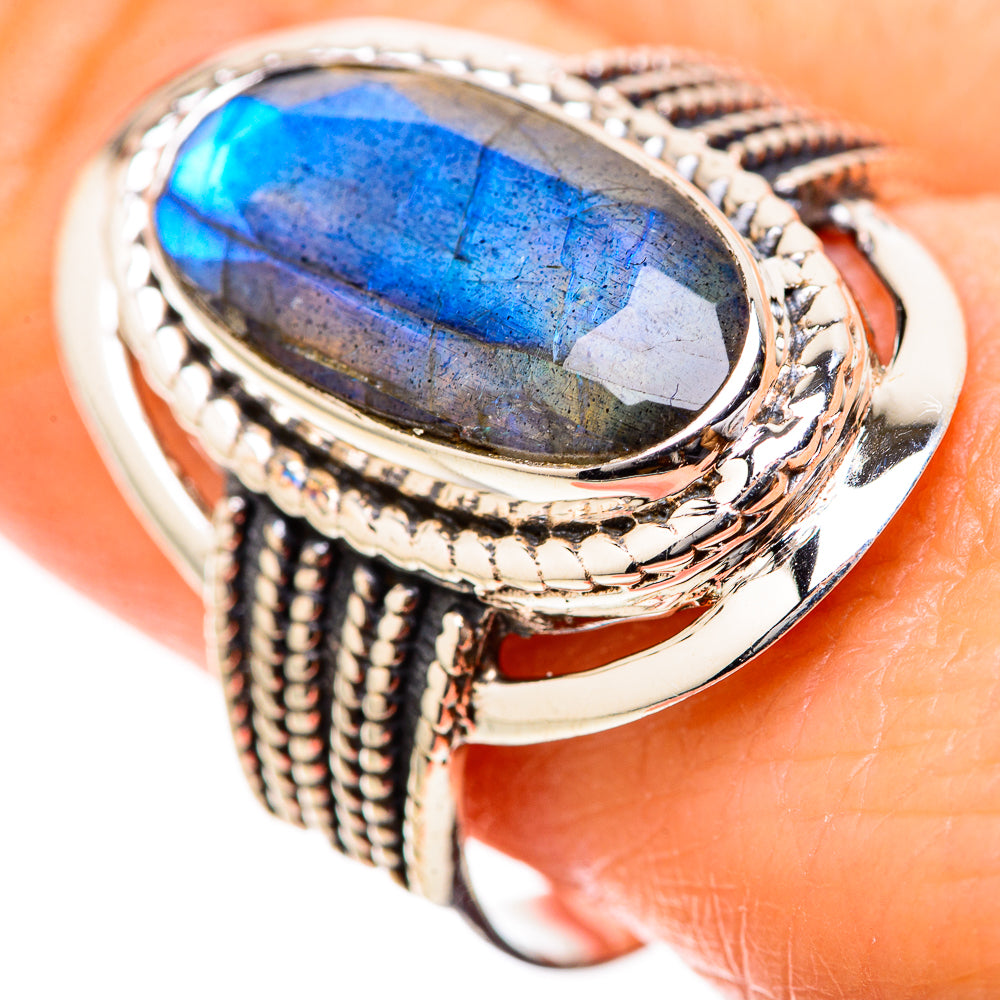 Labradorite Rings handcrafted by Anasilvercos - RING129062