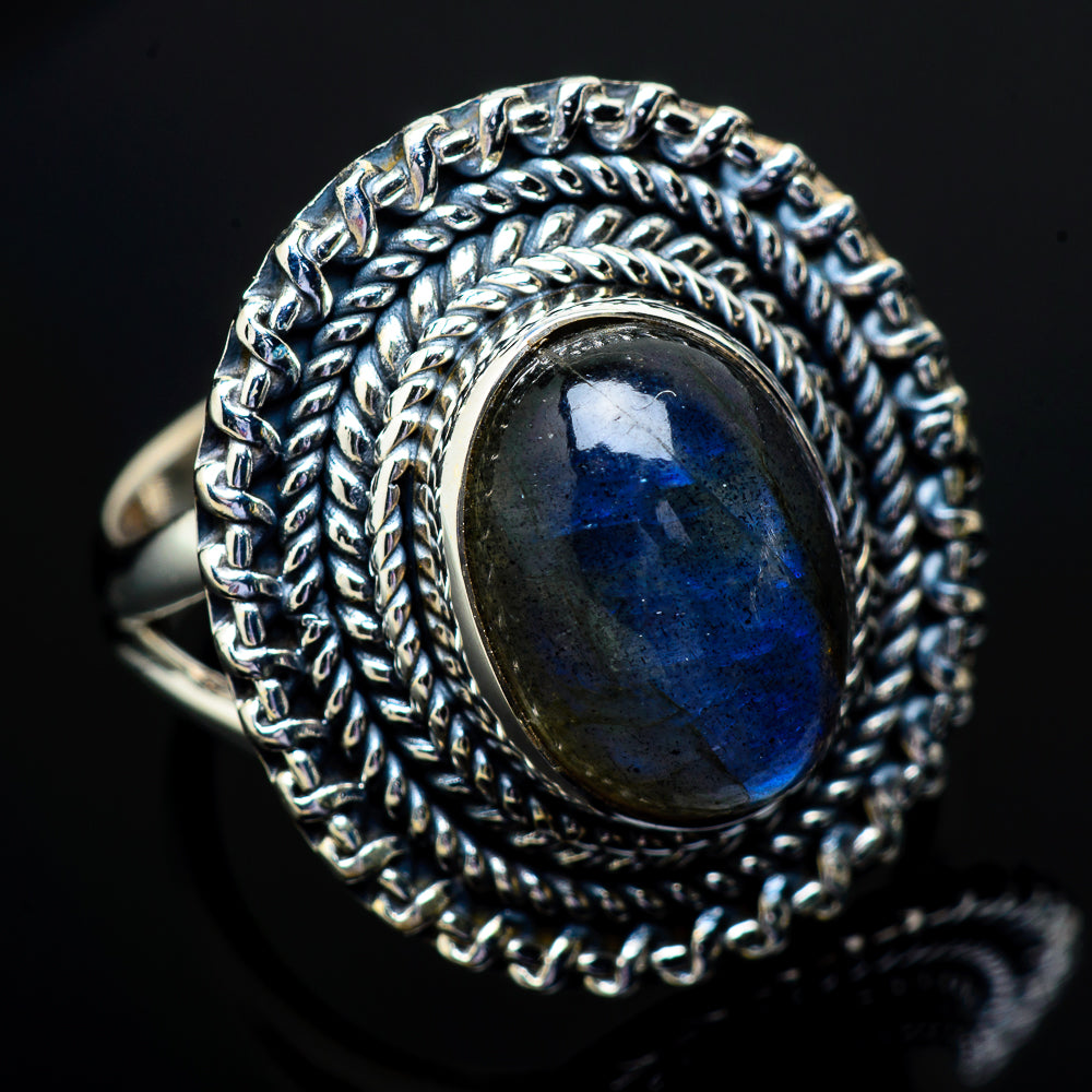 Labradorite Rings handcrafted by Anasilvercos - RING12906