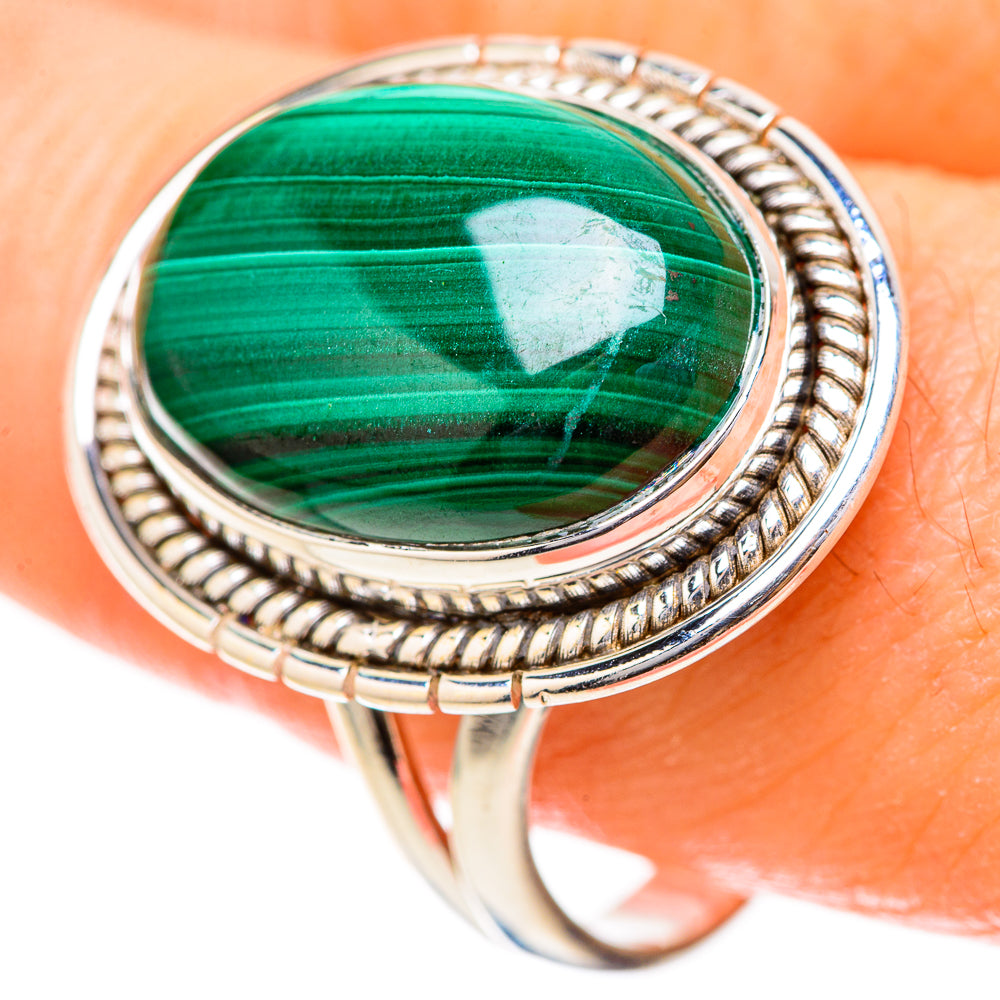 Malachite Rings handcrafted by Anasilvercos - RING129082