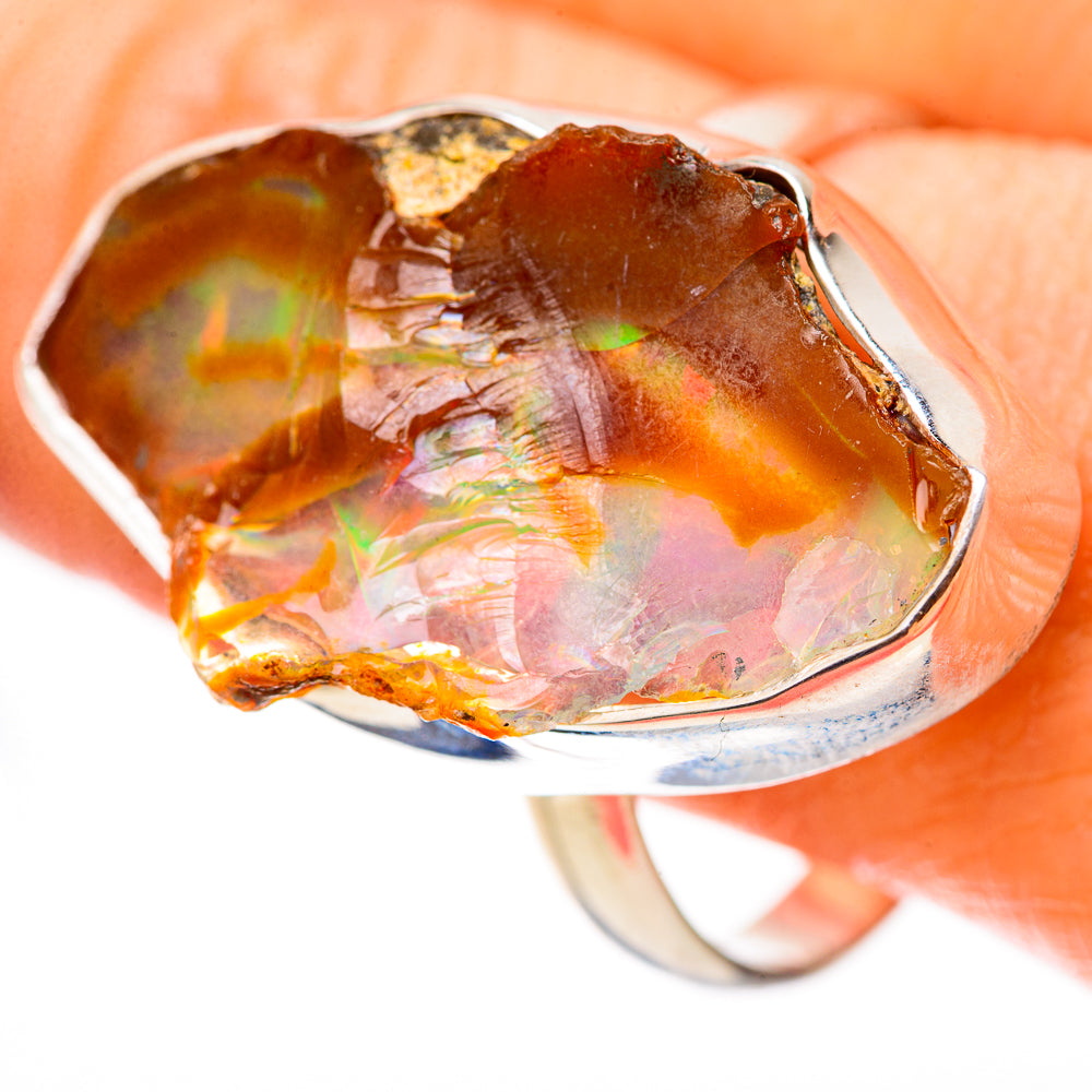 Ethiopian Opal Rings handcrafted by Anasilvercos - RING129095