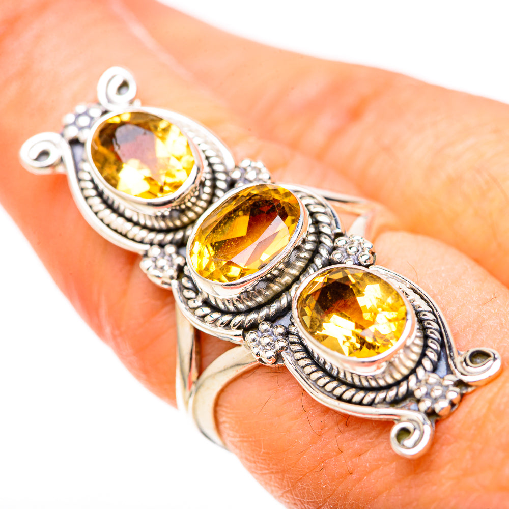Citrine Rings handcrafted by Anasilvercos - RING129098