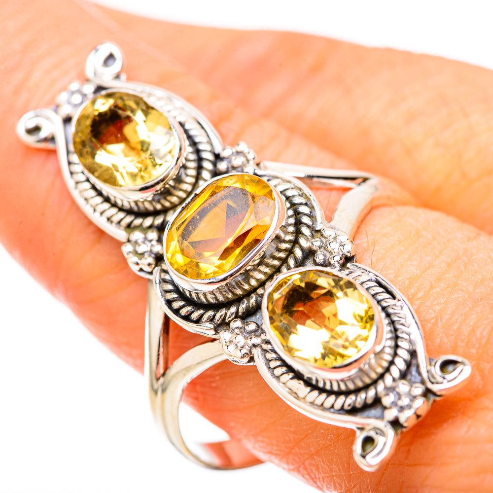 Citrine Rings handcrafted by Anasilvercos - RING129099