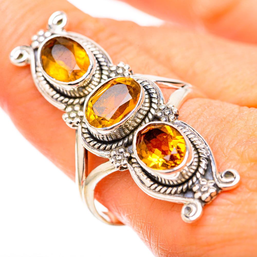 Citrine Rings handcrafted by Anasilvercos - RING129115