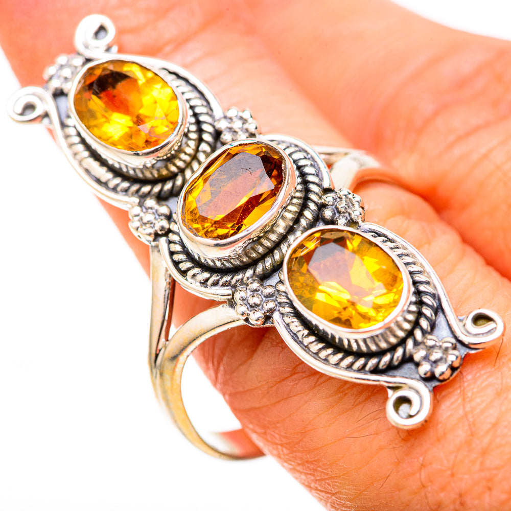 Citrine Rings handcrafted by Anasilvercos - RING129116