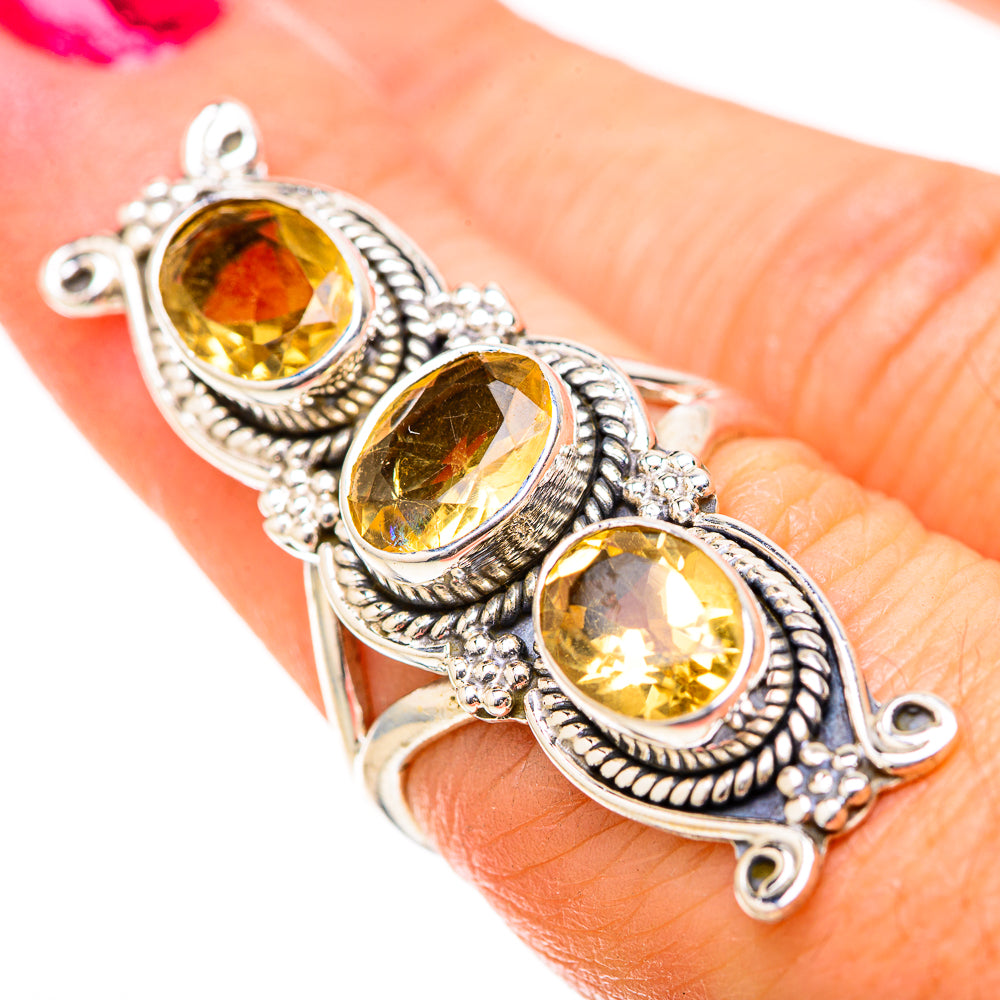 Citrine Rings handcrafted by Anasilvercos - RING129134