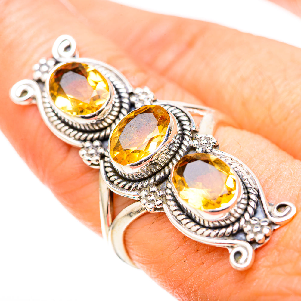Citrine Rings handcrafted by Anasilvercos - RING129135