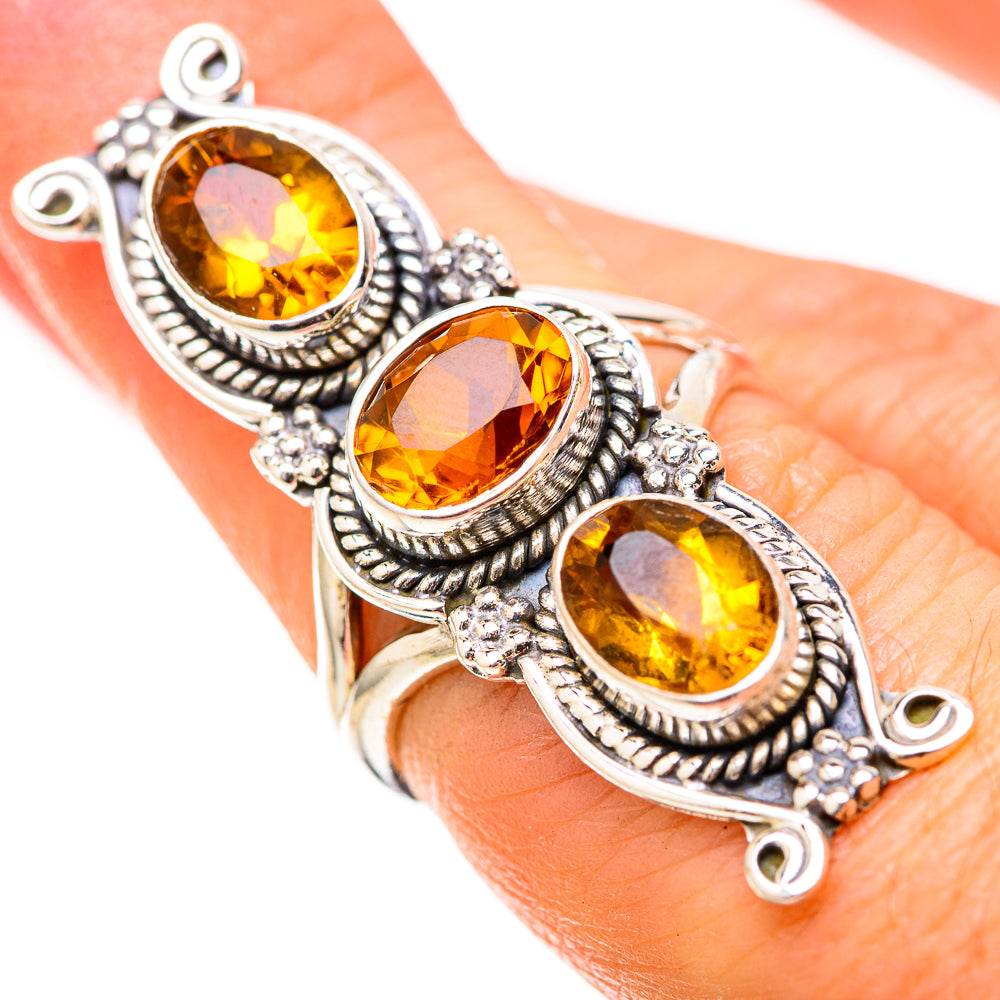 Citrine Rings handcrafted by Anasilvercos - RING129142