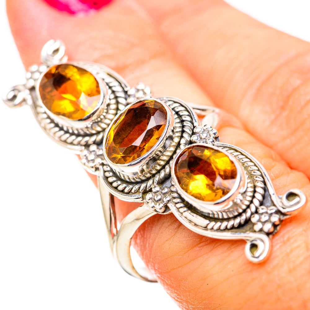 Citrine Rings handcrafted by Anasilvercos - RING129149