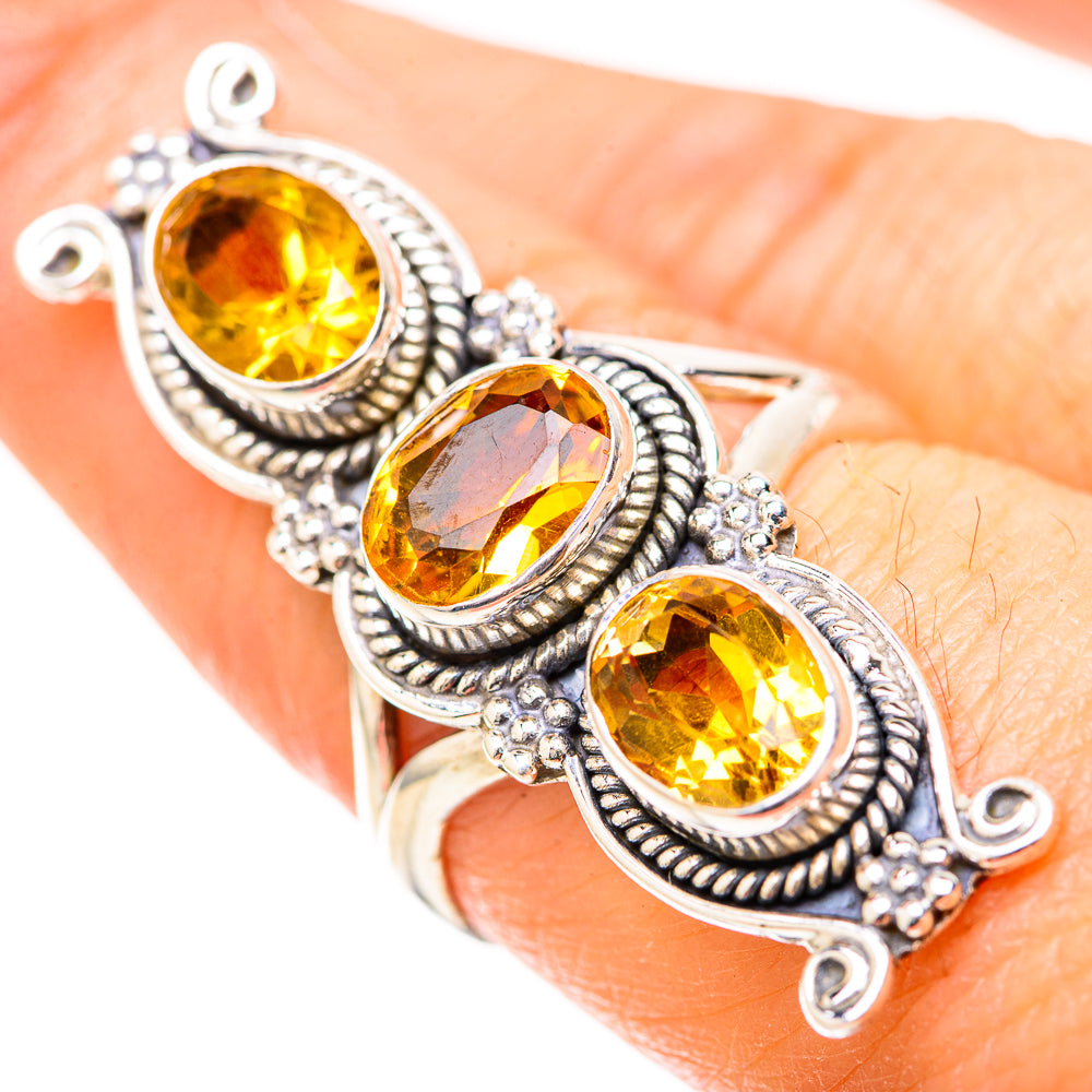 Citrine Rings handcrafted by Anasilvercos - RING129151