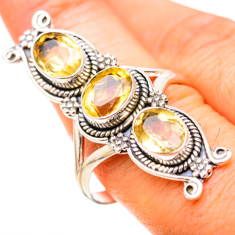 Citrine Rings handcrafted by Anasilvercos - RING129152