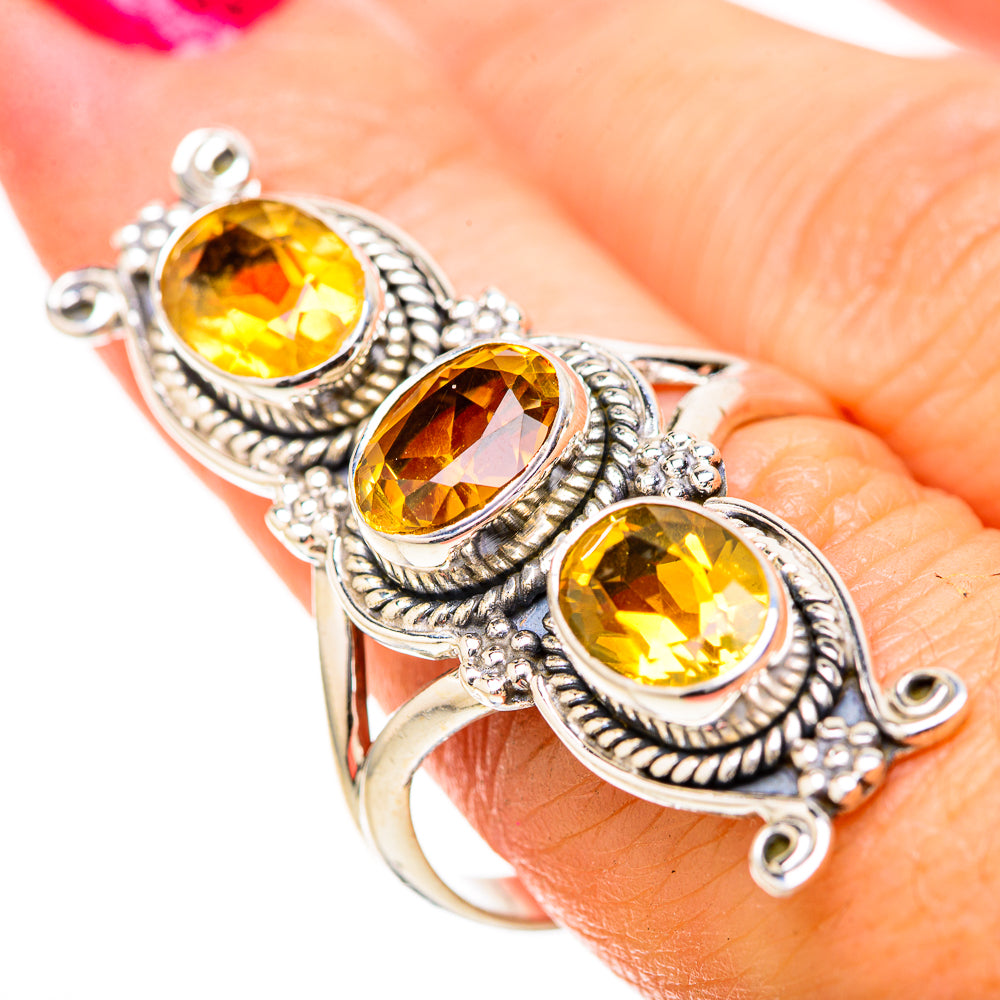Citrine Rings handcrafted by Anasilvercos - RING129155