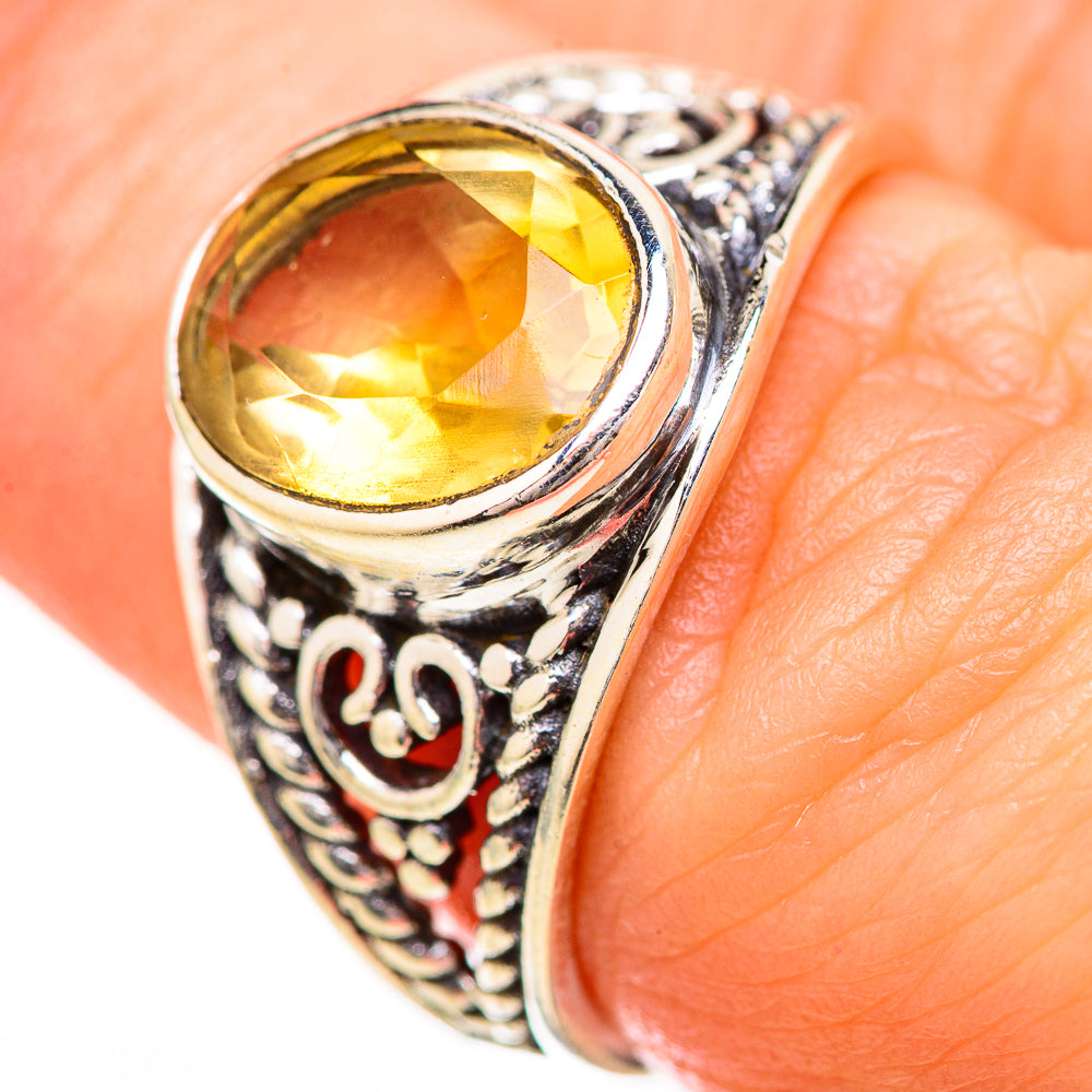 Citrine Rings handcrafted by Anasilvercos - RING129162_SIZE-8