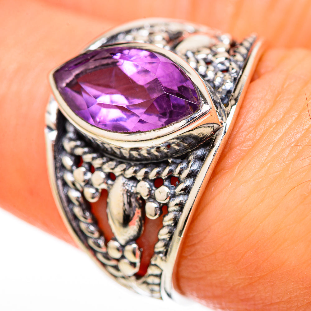 Amethyst Rings handcrafted by Anasilvercos - RING129164_SIZE-6