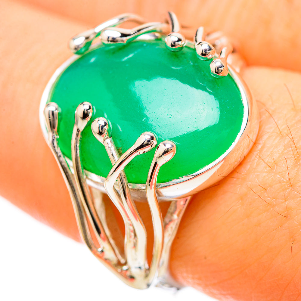 Green Onyx Rings handcrafted by Anasilvercos - RING129181