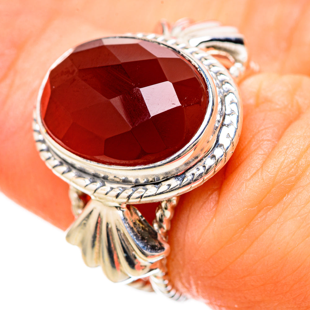 Red Onyx Rings handcrafted by Anasilvercos - RING129183