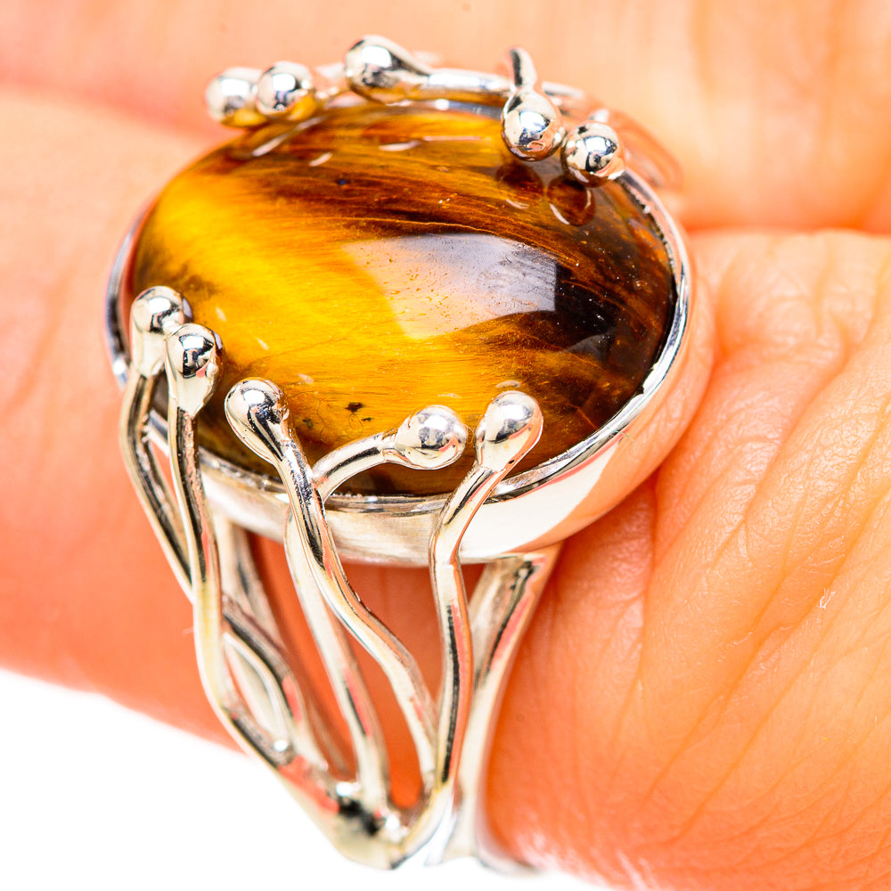 Tiger Eye Rings handcrafted by Anasilvercos - RING129184