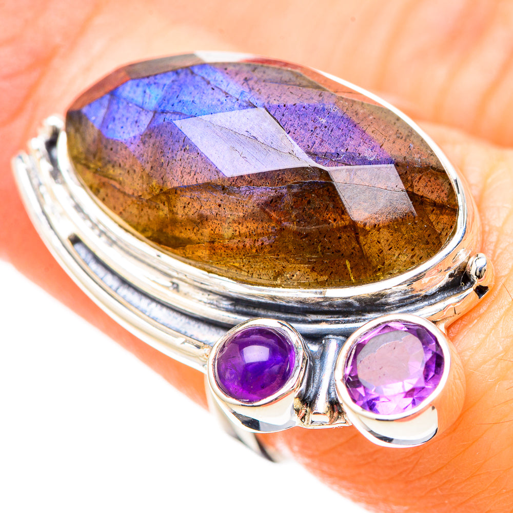 Labradorite Rings handcrafted by Anasilvercos - RING129198