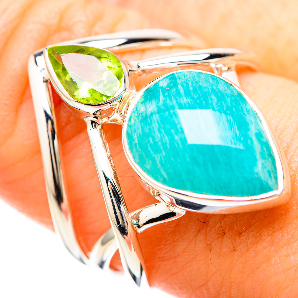 Amazonite Rings handcrafted by Anasilvercos - RING129202