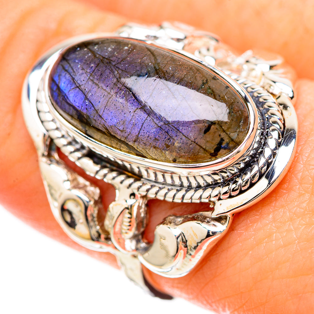 Labradorite Rings handcrafted by Anasilvercos - RING129217