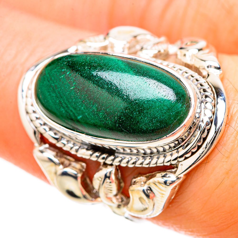 Malachite Rings handcrafted by Anasilvercos - RING129218