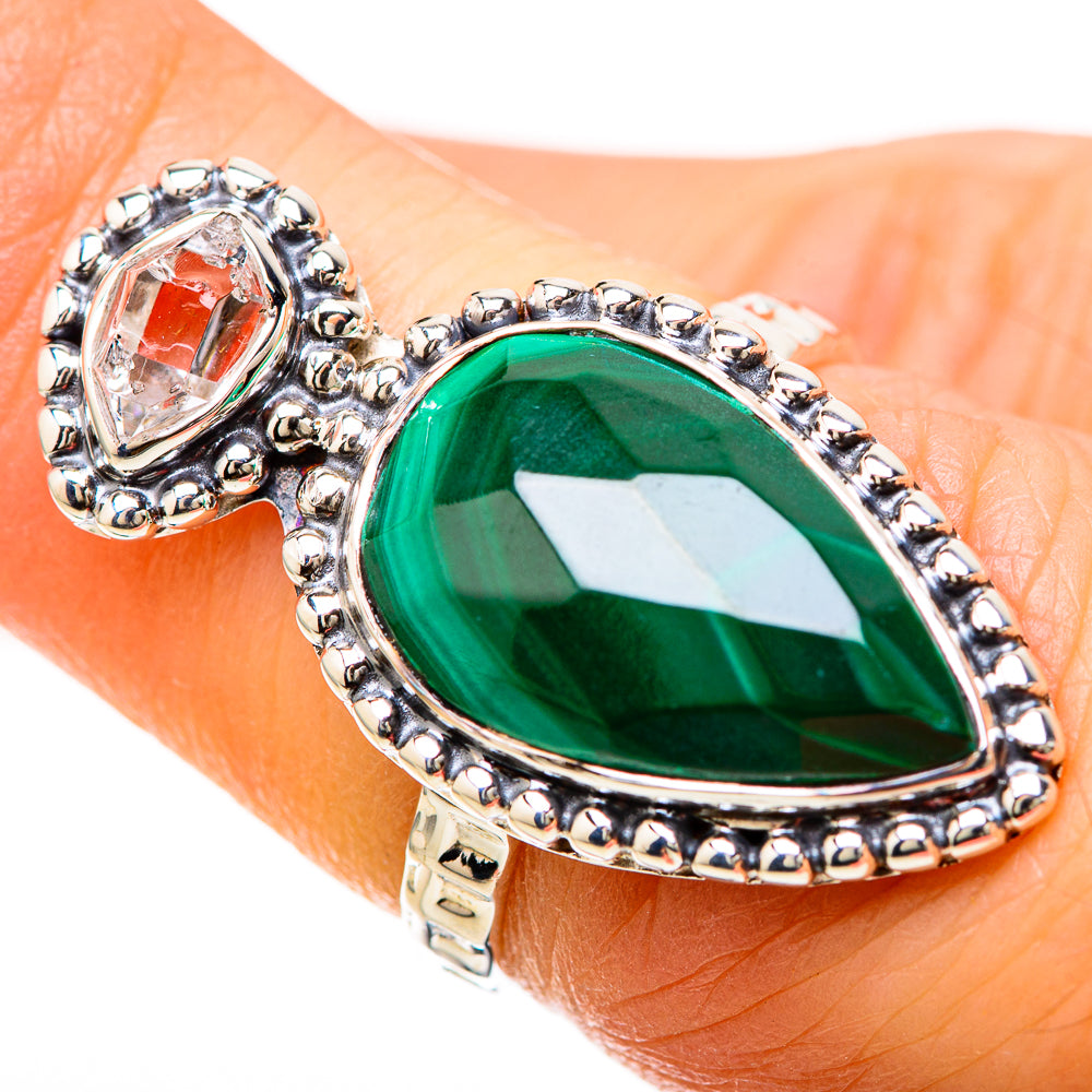 Malachite Rings handcrafted by Anasilvercos - RING129219