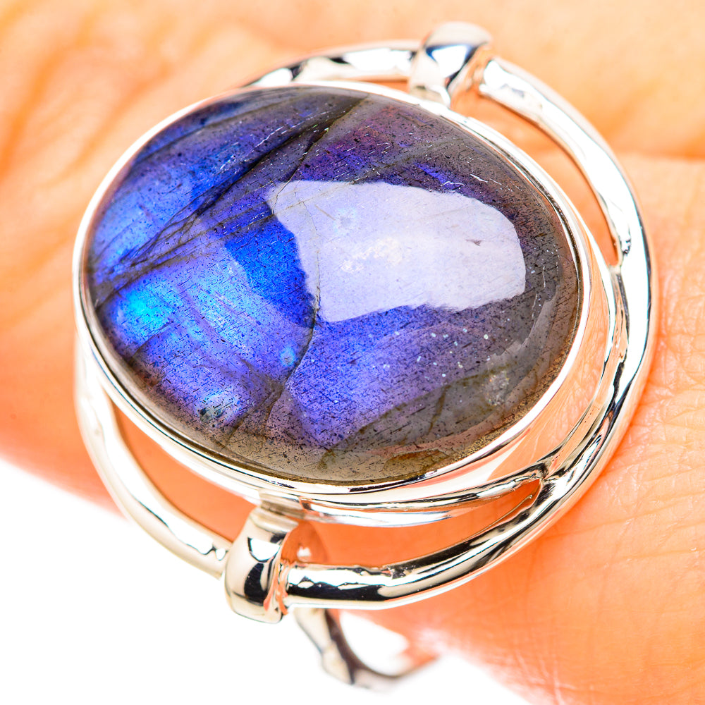 Labradorite Rings handcrafted by Anasilvercos - RING129229