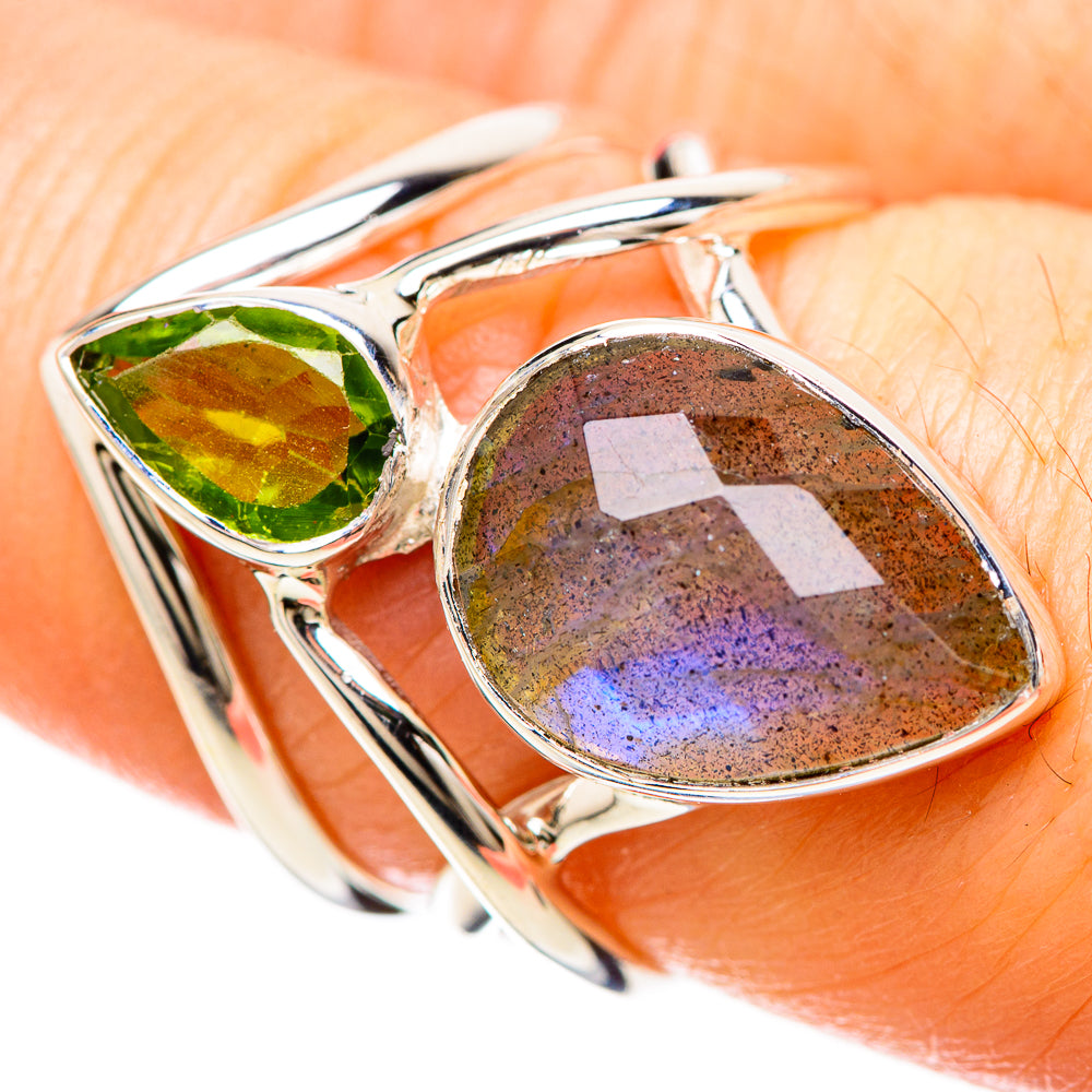 Labradorite Rings handcrafted by Anasilvercos - RING129241