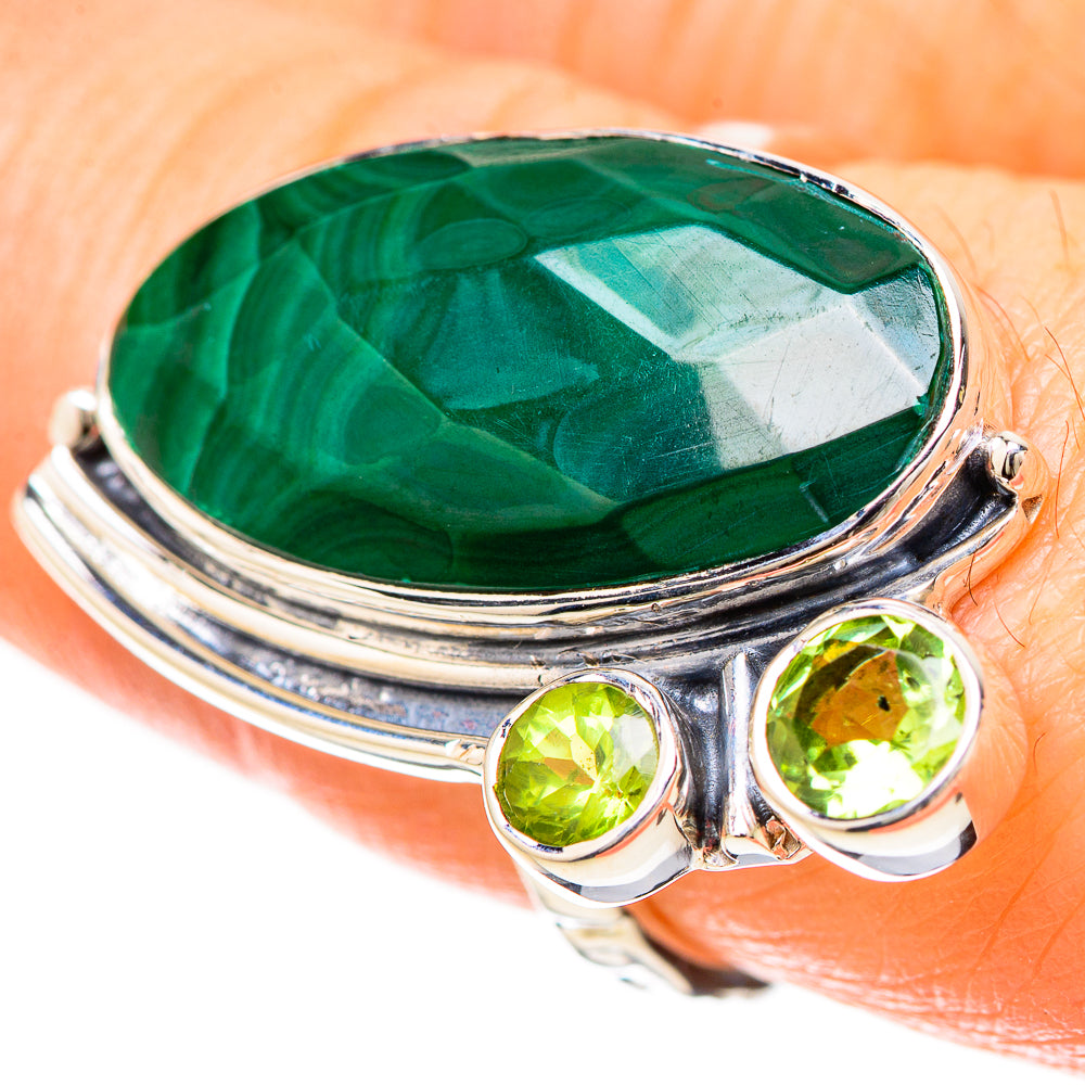 Malachite Rings handcrafted by Anasilvercos - RING129243