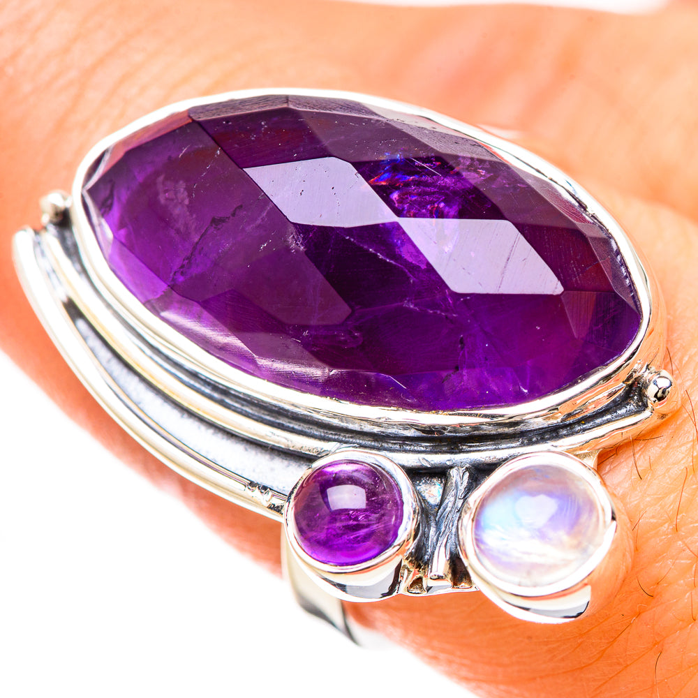 Amethyst Rings handcrafted by Anasilvercos - RING129248