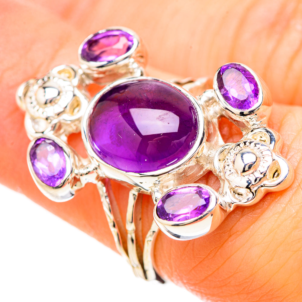 Amethyst Rings handcrafted by Anasilvercos - RING129263