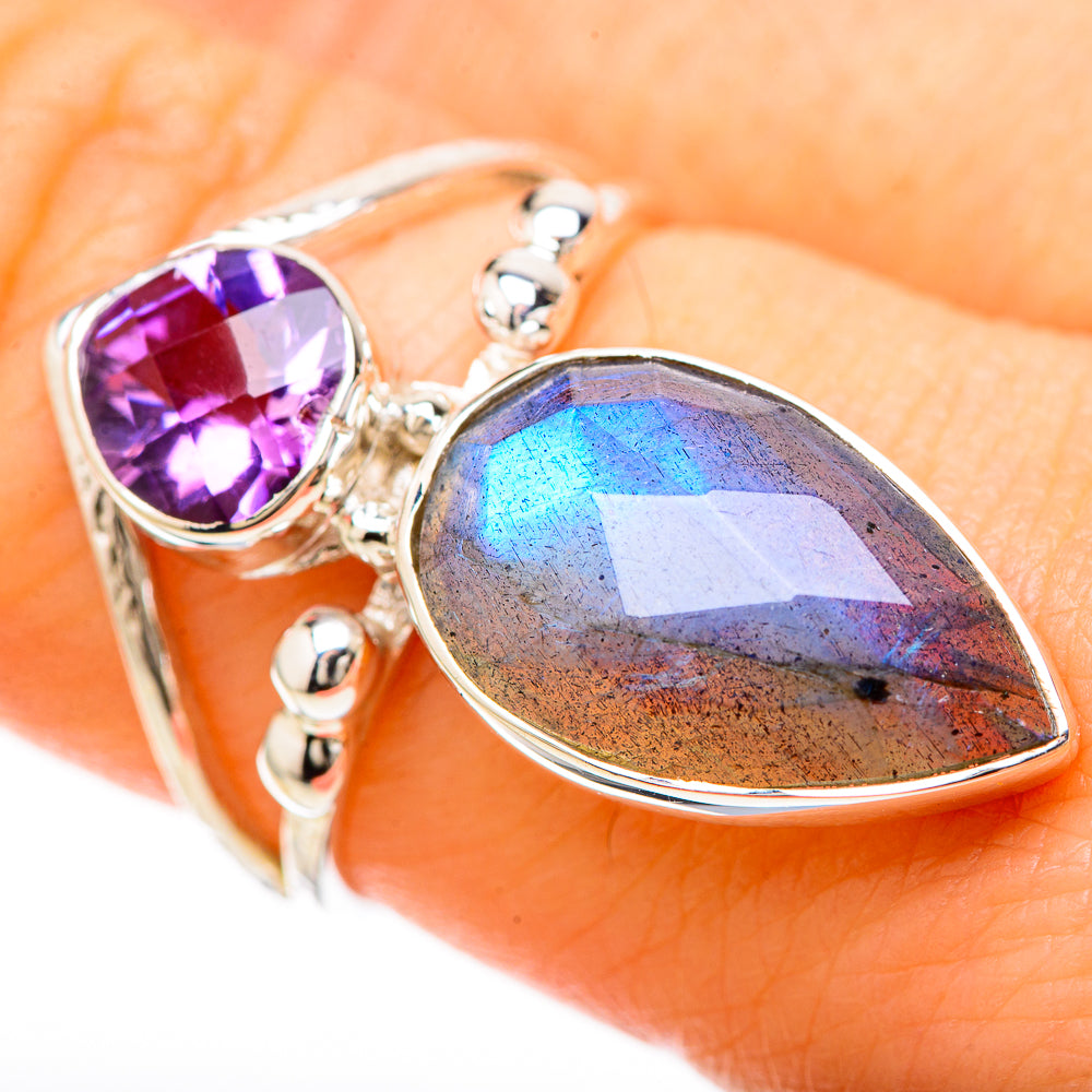 Labradorite Rings handcrafted by Anasilvercos - RING129269