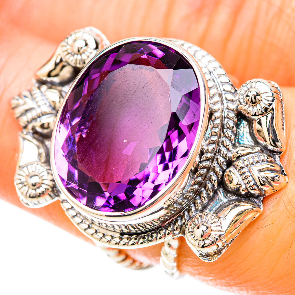 Amethyst Rings handcrafted by Anasilvercos - RING129292