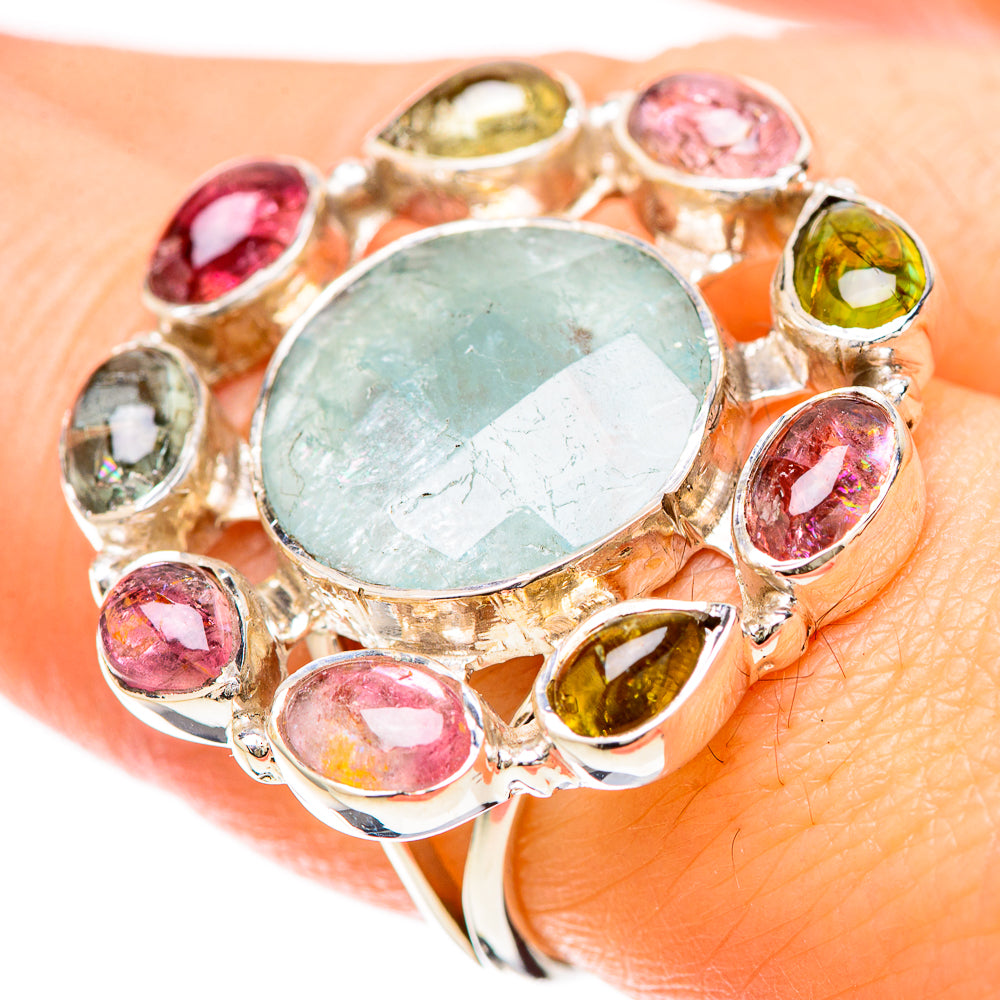 Aquamarine Rings handcrafted by Anasilvercos - RING129297