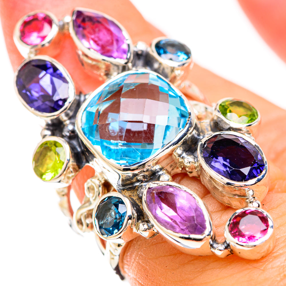 Blue Topaz Rings handcrafted by Anasilvercos - RING129305