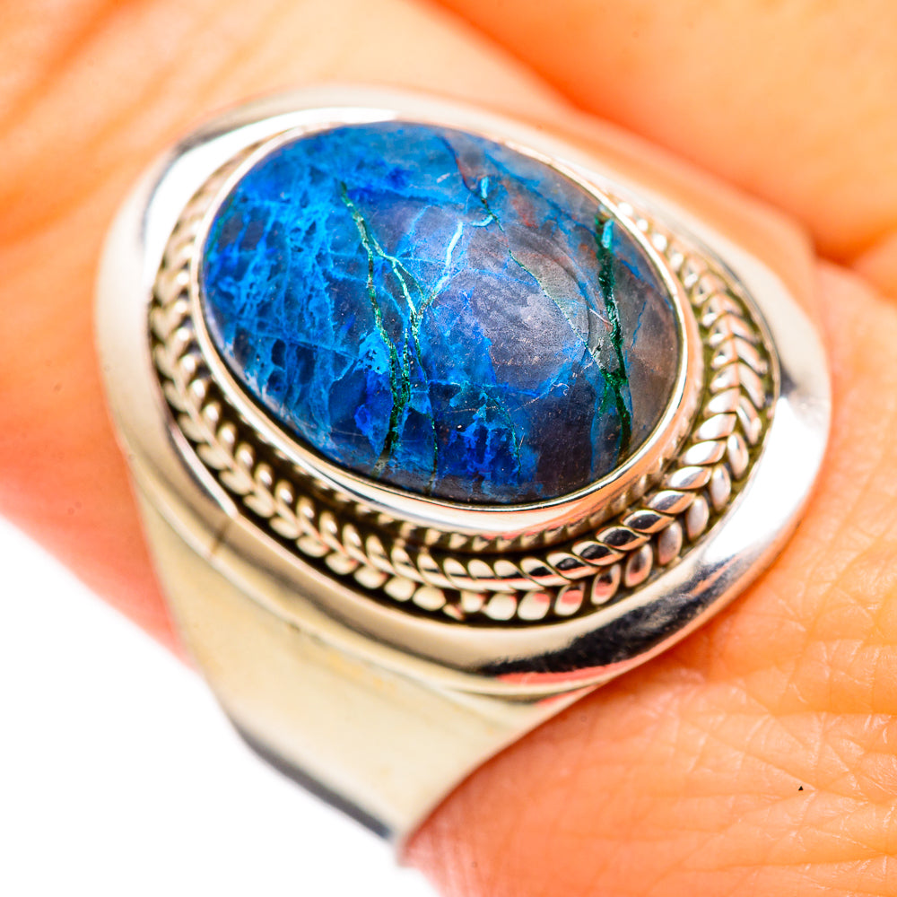 Azurite Rings handcrafted by Anasilvercos - RING129312