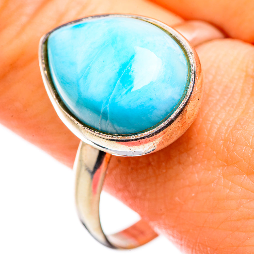 Larimar Rings handcrafted by Anasilvercos - RING129314