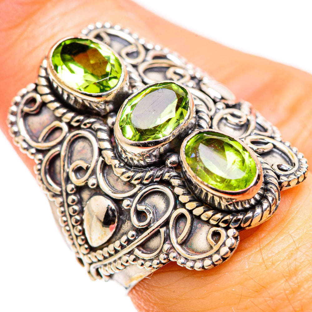Peridot Rings handcrafted by Anasilvercos - RING129315