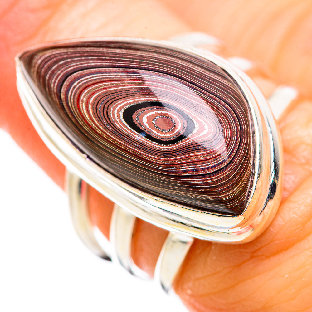 Fordite Rings handcrafted by Anasilvercos - RING129317