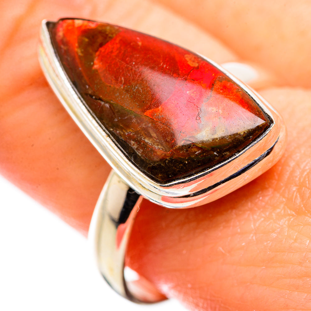 Ammolite Rings handcrafted by Anasilvercos - RING129323