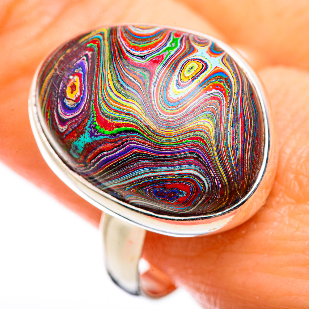 Fordite Rings handcrafted by Anasilvercos - RING129332