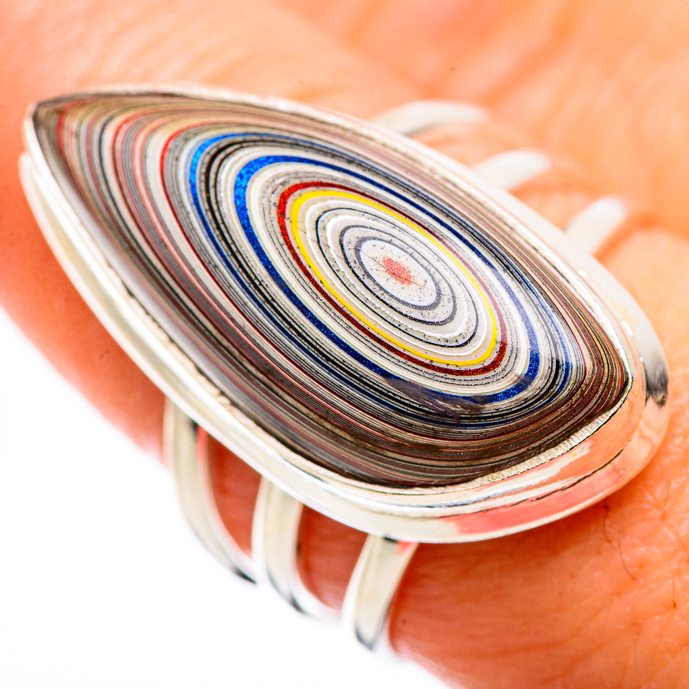 Fordite Rings handcrafted by Anasilvercos - RING129338
