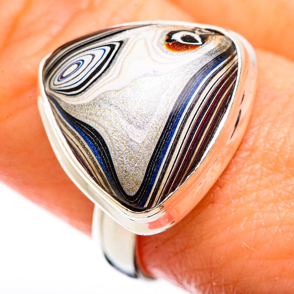 Fordite Rings handcrafted by Anasilvercos - RING129339