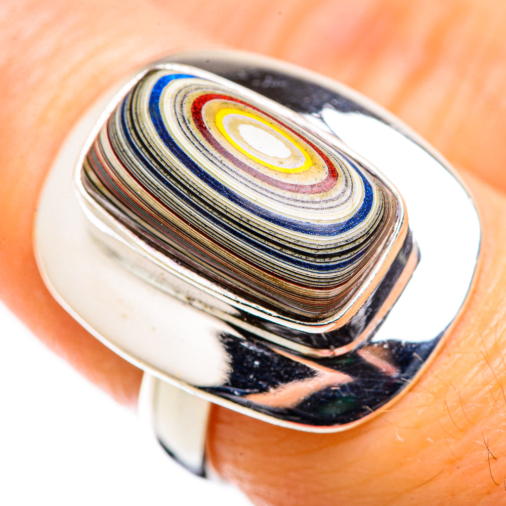 Fordite Rings handcrafted by Anasilvercos - RING129340