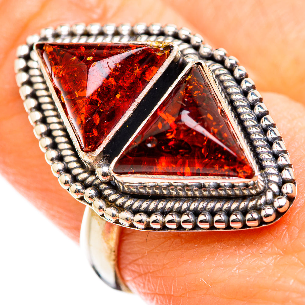Baltic Amber Rings handcrafted by Anasilvercos - RING129353