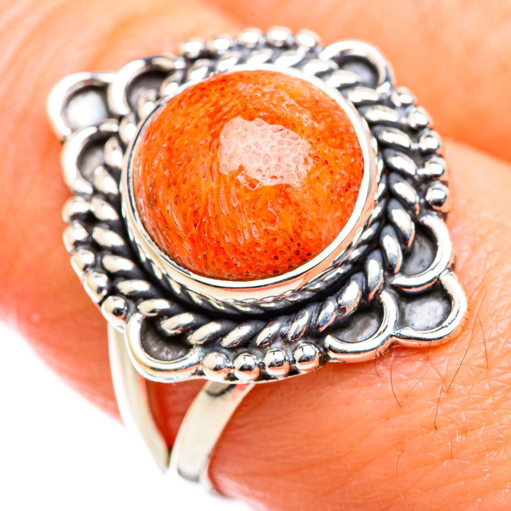 Sponge Coral Rings handcrafted by Anasilvercos - RING129354