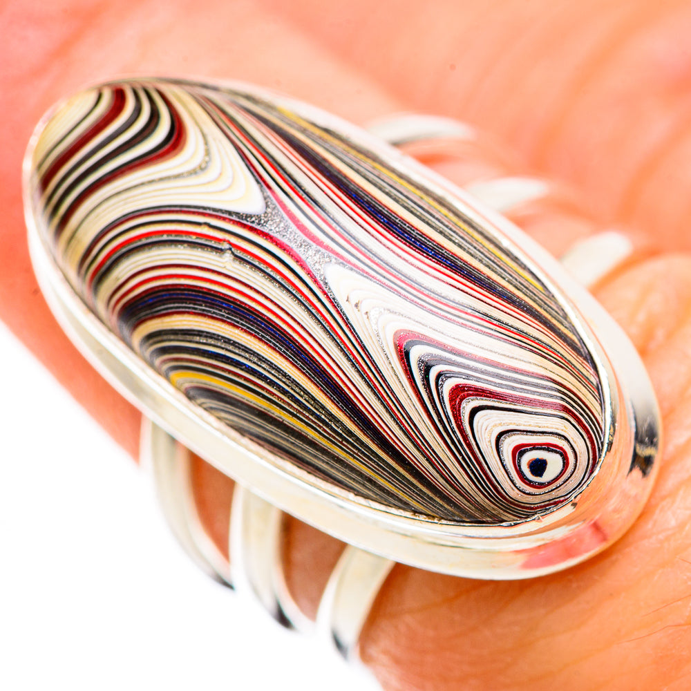 Fordite Rings handcrafted by Anasilvercos - RING129361