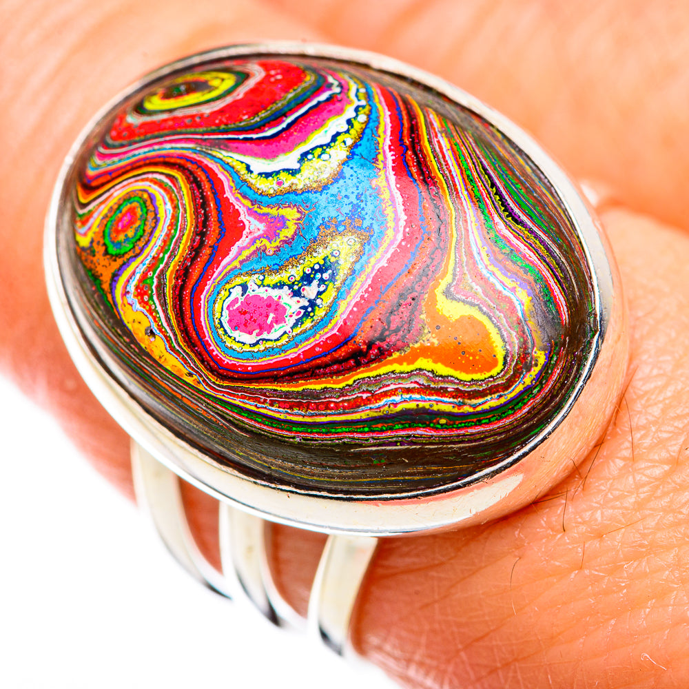 Fordite Rings handcrafted by Anasilvercos - RING129366