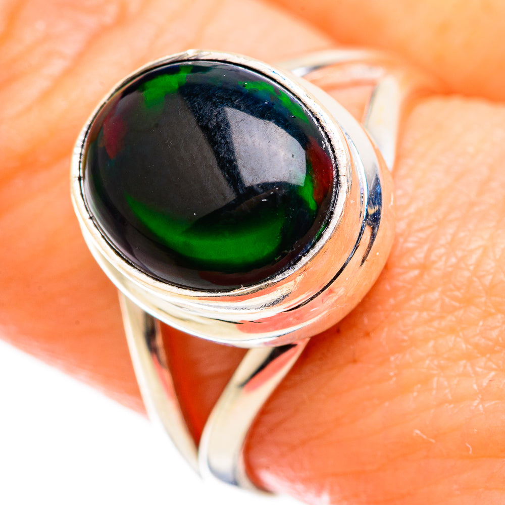 Black Opal Rings handcrafted by Anasilvercos - RING129369