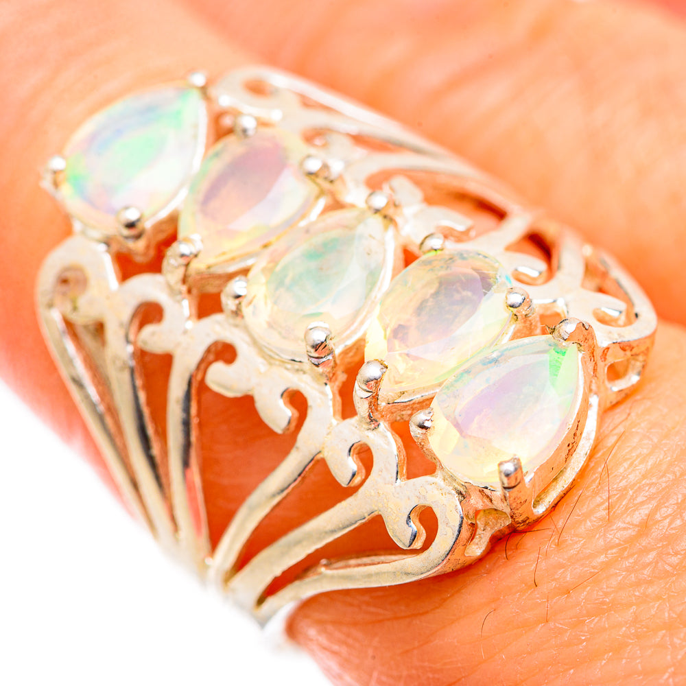 Ethiopian Opal Rings handcrafted by Anasilvercos - RING129370