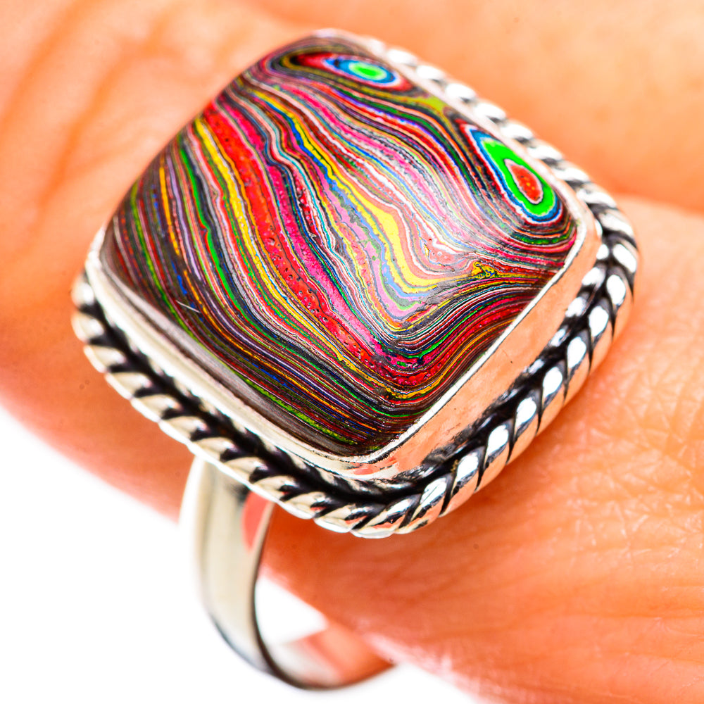 Fordite Rings handcrafted by Anasilvercos - RING129384